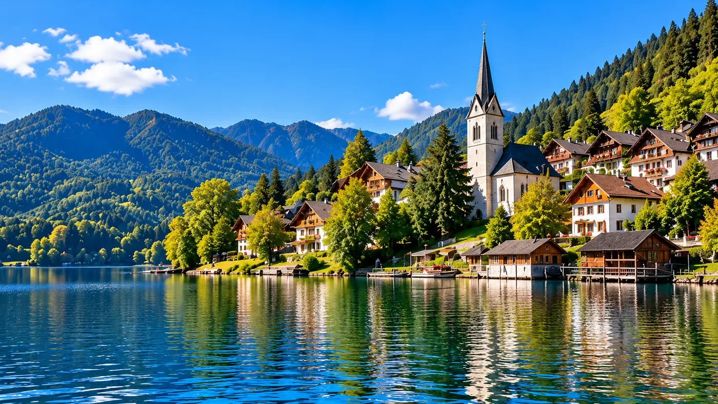 Dorf am See